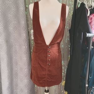 Free people corduroy jumper dress